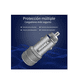 thumbnail image 2 of Turbo Cargador Para Auto Carga Rapida Qc 3.0 2 Puertos Usb. Plata, 2 of 5