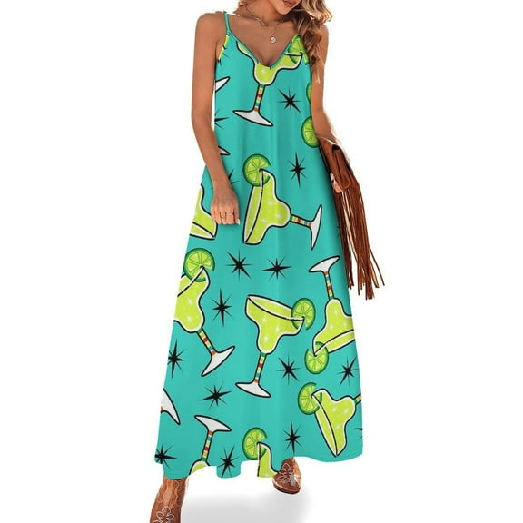 Margarita Time Sleeveless Dress Loose Women's Dress Dresses Luxury Evening Dresses