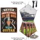 thumbnail image 4 of Letrero de metal con forma de guitarra, carteles de metal personalizados, nunca subestimes a un anciano con una guitarra, decoración de pared con arte retro, bar musical, pub, cafetería, baño,, 4 of 8