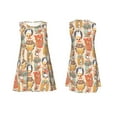 thumbnail image 7 of Yiaed Colorful Owls Print Women's Sleeveless Dress, Loose Fit Summer Dress, Casual Sleeveless Dress for Women, 7 of 7