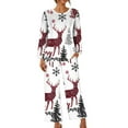 thumbnail image 6 of Censtreet Women's Christmas Pajamas Set,Printed Long Sleeve Nightwear Set, Sleepwear Set, 6 of 8