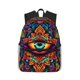 thumbnail image 1 of Disketp Vibrant Psychedelic Eye Mochila Ligera Clásica con Múltiples Bolsillos, Mochila Casual para Hombre y Mujer, Ideal para Escuela, Trabajo y Viajes, 1 of 6