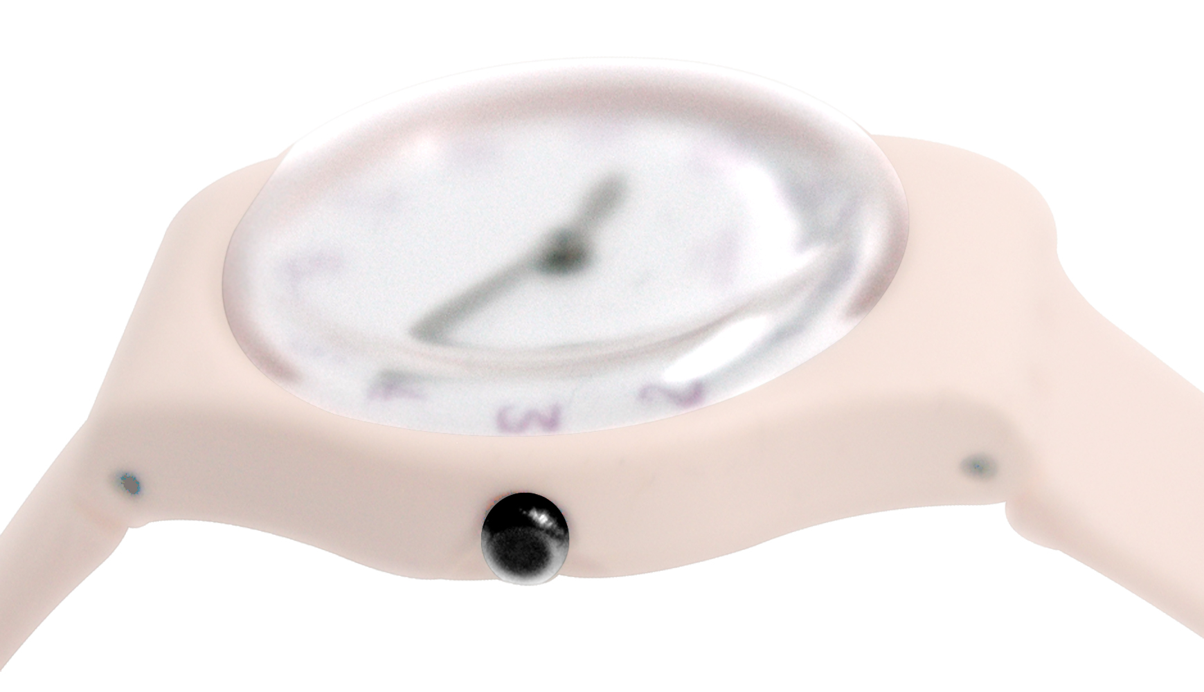 Swatch Original LP150 Pinkbelle White Dial Pink Silicone Band