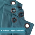 thumbnail image 4 of H.VERSAILTEX Ultra Elegant Rich Linen Grommet Curtain for Small Window,Room Darkening,Energy Efficient&Warm Keeping Winter Panels for Bedroom,52 by 108 Inch-Teal (Set of 1), 4 of 7