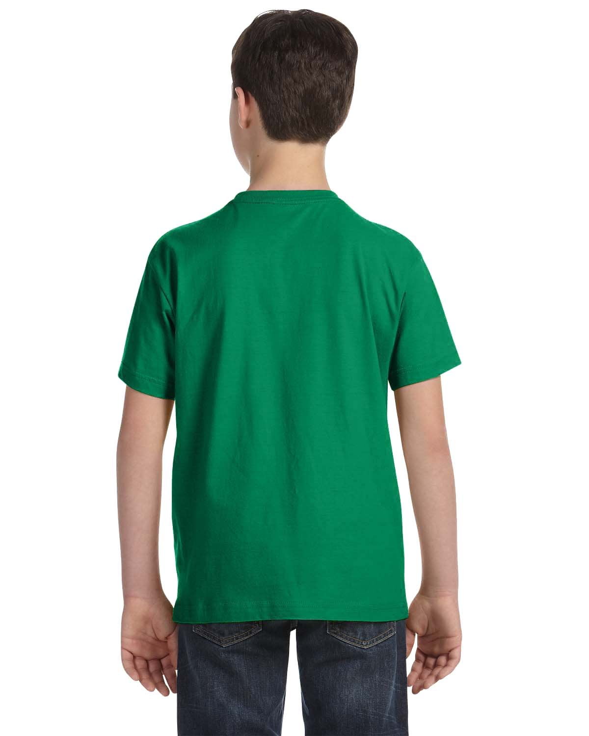 Aquaguard Boys 3-Pack T-Shirt Crew Neck Short Sleeve 100% Cotton Tee, Size: 4-14 - XS - Kelly
