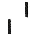 thumbnail image 3 of kurtrusly Convenient Hanging Shoes Rack Strong Over Door Organizer Complete Pocket to Wardrobe Organization black 35 x 25 x 1cm 2Set, 3 of 6
