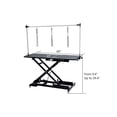 thumbnail image 2 of AOILE 48" Electric Dog Grooming Table, Heavy Duty X-Lift Hydraulic, Max Load 350 Lbs, Professional Grooming Table for Dogs & Cats with Adjustable Overhead Arm & Noose, Height Range 9.4" to 39.4", 2 of 6