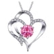 thumbnail image 1 of Fiudx Collar con Piedra de Nacimiento, Colgante de Corazón, Cadena Ajustable, Elegante Opción de Regalo, Ideal para Cumpleaños, Aniversarios o Uso Diario, para Mujeres y Niñas, con Dije Personalizado, 1 of 2
