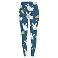 thumbnail image 3 of 2024 Femmes Décontracté Extensible Pâques Imprimé Leggings de Yoga Polyester Rehausse-Fesses pour Mise en Forme, 3 of 4