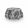 thumbnail image 3 of Black and White Ottoman Cover, Butterfly Motif, 2 Piece Slipcover Set with Ruffle Skirt for Square Round Cube Footstool Decorative Home Accent, Standard Size, Black White, by Ambesonne, 3 of 5