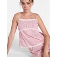 thumbnail image 5 of Joyspun Women's Sleep Cami Short Set with Lace, Sizes XS -3X, 5 of 5
