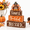 Cute Turkey, variant on 4 Fall Blue Pumpkin Decor For Home Hello Wooden Signs With Blessed