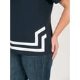 thumbnail image 3 of Josie Short Sleeve Top with Trim, 3 of 3
