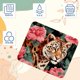 thumbnail image 3 of Alfombrilla de ratón con diseño de leopardo y rosas, cómoda y suave, antideslizante, ideal para aliviar el dolor, ideal para ordenador, portátil, oficina y hogar, 21 x 25 cm., 3 of 7