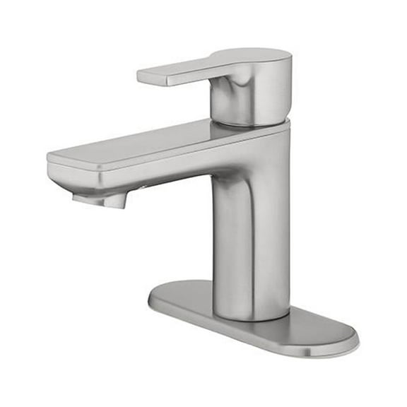 HomePointe 239954 Lavotory Faucet With Pop-Up, Single Lever Handle, Brushed Nickel Finish - Quantity 3