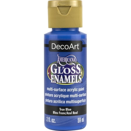 UPC: 0766218037916 | DecoArt a Gloss Enamel Acrylic Paint 2 oz True Blue