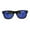 Dark Blue, variant on Kids Color Mirror Boys Black Plastic Horn Rim Hipster Sunglasses Blue