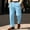 7# Light Blue, variant on Men's Striped Dress Pants Slacks Slim Fit Business Work Suit Long Trousers S