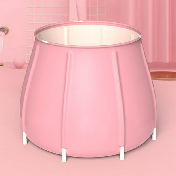 Miumaeov Portable Folding Bathtub Inflatable Collapsible PVC Water Tub