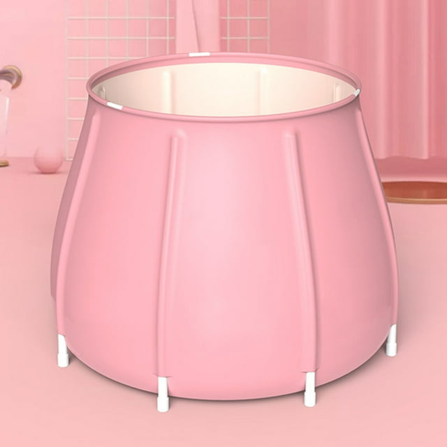 Miumaeov Portable Folding Bathtub Inflatable Collapsible PVC Water Tub