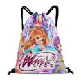 thumbnail image 1 of Winx Club Mochila de Cuerdas para Deportes y Gimnasio, Bolsa de Cuerdas Resistente al Agua, Bolsa Cinch, 30×40cm, 1 of 6