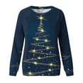 thumbnail image 3 of Christmas Sweatshirts for Women 2025 Long Sleeve Crewneck Xmas Holiday Graphic Sweatshirt Pullover Tops, 3 of 5