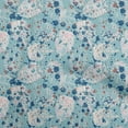 thumbnail image 1 of oneOone Viscose Jersey Light Blue Fabric Abstracts Quilting Supplies Print Sewing Fabric By The Yard 60 Inch Wide, 1 of 5