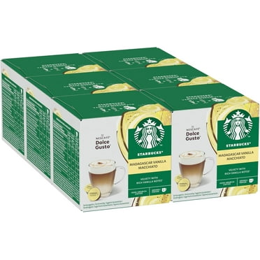 NESCAFE DOLCE GUSTO Starbucks Vanilla Macchiato Coffee Pods x12 (Pack of 6, Total 72 Pods)