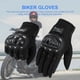 thumbnail image 5 of Guantes De Moto Guantes de moto Guantes de carreras antideslizantes para BMX ATV Road Racing (Negro L), 5 of 8