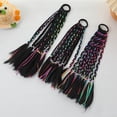 thumbnail image 4 of Namzi Braids Hair Extensions for Kids Braided Hairpieces with Rubber Bands Long Braided Ponytail ExtensionTies for Cosplay Hair Accessories for Birthday Party Prom-B04, 4 of 4