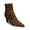 Leopard, variant on XYD Women's Chic Ankle Boots Pointed Toe Kitten Heels Side Zip Office Lady Formal Casual Dress Shoes Size 7 Leopard