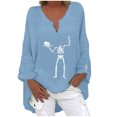 thumbnail image 1 of Moda Mujer Camiseta de manga larga Otoño Frente abierto Prendas de abrigo sueltas Impresión Blusa Abrigo Tops Fridja  czfsfas5609, 1 of 5