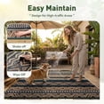 thumbnail image 4 of Outdoor Rug Carpet Waterproof-Patio Rug Mat 5x8 Reversible RV Outdoor Camping Rugs Picnic Beach Mats Plastic Straw Outside Rugs for Balcony Porch Pool Deck Boho Patio Decor, 4 of 6