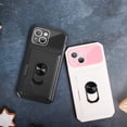 thumbnail image 2 of Compatible with iPhone 14 Max Case with Card Holder Hidden Card Slot Slim Wallet Case, Heavy Duty Rugged Shockproof Phone Built in Ring Stand Holde Black, 2 of 14