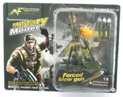 Military Mortar Gun Weapon Model Army Men Toy Soldier Action Figure Accessory 