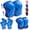Blue, variant on Kids Protective Gear Set Knee Pads for Kids 3-14 Years Toddler Knee and Elbow Pads with Wrist Guards 3 in 1 for Skating Cycling Bike Rollerblading Scooter- Pink