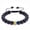 Matte (with rope), variant on 8mm Natural Hematite, Tiger's Eye & Volcanic Stone Bracelet with Rainbow Beads - Unisex Friendship Bracelet