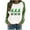 K, variant on YABCSAZ St Patrick's Day Sweatshirts for Women Irish Tops Long Sleeve Sequin Shamrock Clover Printed Irish Pullover Casual Loose Oversize Charms Shirts Blouse Paddy's Day Great Parade Shirts