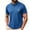 Blue, variant on Dolkfu Button Golf Shirts for Men Blue Short Sleeve Collared Minimalist Tops Geometric Graphic Prints Refreshing Polos Blue,S
