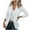 White, variant on Womens Coats Plus Size Women Thin Button Long Sleeve Tops Blouse Shirt Spring Models Solid Small Suit Top