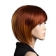 thumbnail image 3 of Pelucas De Pelo Lacio Corto Con Flecos Oblicuos Rojos Anaranjados Naturales Para Mujer, 3 of 9