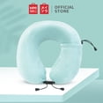 thumbnail image 2 of MINISO Foldable U-Shaped Neck Pillow, Mint Green, 2 of 5