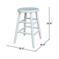 thumbnail image 7 of International Concepts Scooped Seat Dining Stool 24 Inch Seat Height, 7 of 7