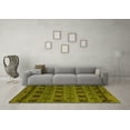 thumbnail image 3 of Ahgly Company Indoor Square Abstract Yellow Modern Area Rugs, 7' Square, 3 of 4