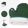 thumbnail image 5 of Unique Bargains Soft Floral Heat-Resistant Oven Mitts Cooking Gloves Green, 5 of 6