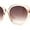 Peach - Brown, variant on Womens Simple 90s Classy Large Round Plastic Rim Fashion Sunglasses Black Smoke