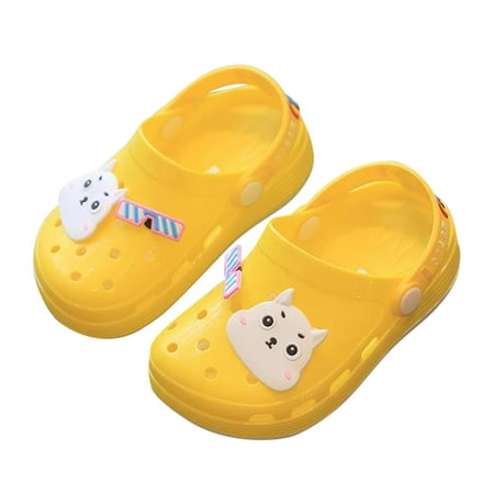 

Toddler Little Kids Clogs Cute Lightweight Garden Shoes Non-Slip Boys Girls Slide Sandals Summer Beach Water Shower Pool Slippers