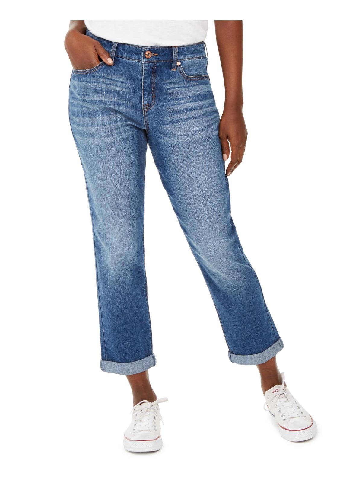 Style \u0026 Co. Womens Denim Whisker Wash 