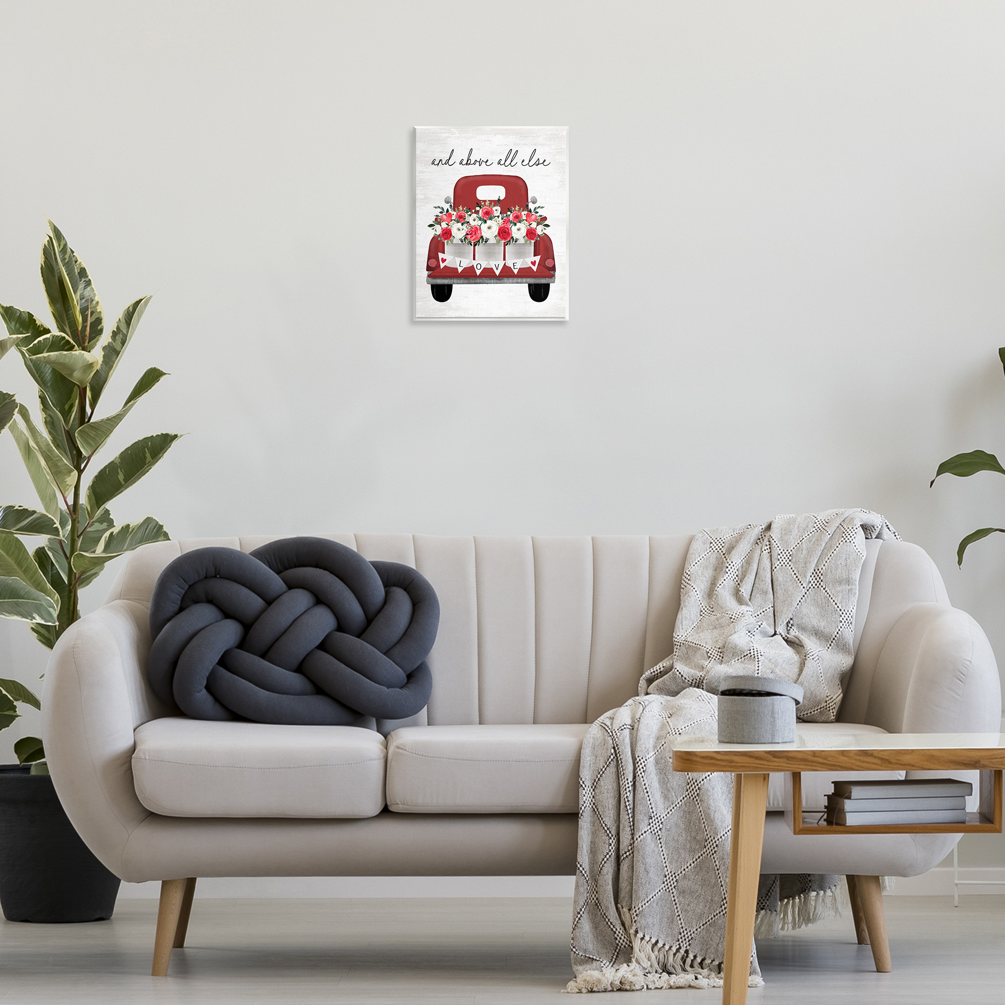 Stupell Industries Love Above All Else Transportation Painting Unframed Art Print Wall Art, 11 x 14