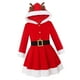 thumbnail image 4 of Disfraz navideño, vestido navideño, sudadera con capucha de alce, trajes navideños con cinturón para mujer de invierno. 160cm, 4 of 7